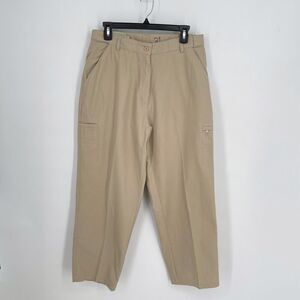 Allegheny Trail Pants NEW Womens Sz L 29 Khaki Tan Straight Leg Cargo Hiking